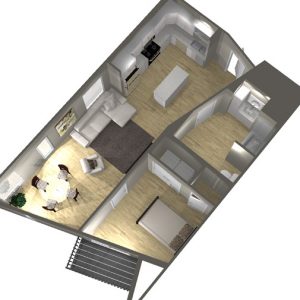 Type B - 1 Bedroom Floor Plan - Art Bloc