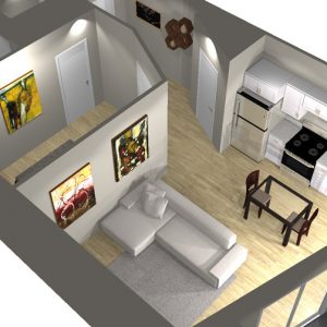 Type C - 1 Bedroom Floor Plan - Art Bloc