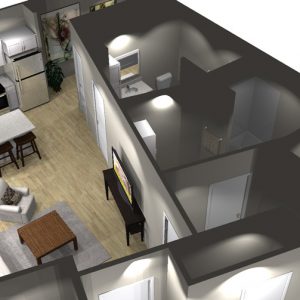 2 Bedroom Floor Plan - Art Bloc