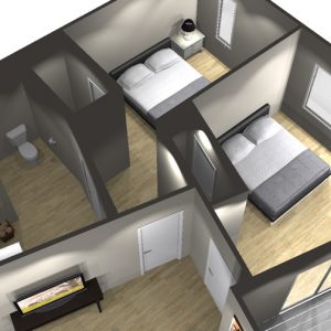 2 Bedroom Floor Plan - Art Bloc